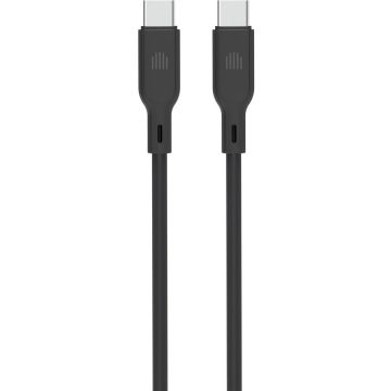 Dviced Dviced Cable USB-C to USB-C silicone 1,25m - Black