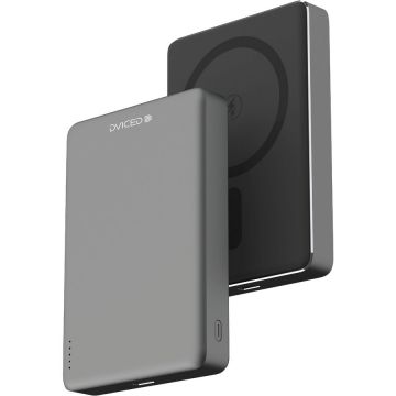 Dviced Dviced Ultrathin Power bank 10000mAh - Black/Grey