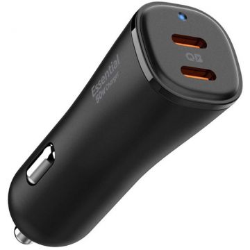 Incarcator EV502 ArcStation, 2x USB-C, 50W, Negru