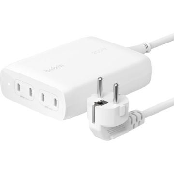 Incarcator WCH010VFWH 4x USB Type-C AC 200W Alb