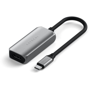 Satechi Satechi USB-C To HDMI 2.1 8K Adapter (Mac Devices up to 4K/60Hz, 8K/60Hz, 4K 60Hz/120Hz, 2K/ 40Hz, 1080P/500Hz, Dynamic HDR10+ HDCP 1.4 & HDCP 2.3) - Space Grey