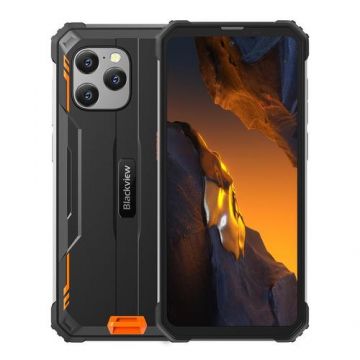 Telefon Mobil Blackview BV8900 Pro, Procesor Octa-Core MTK Helio P90, Ecran IPS touchscreen 6.5inch, 8GB RAM, 256GB Flash, Camera Tripla 64 + 8 + 2 MP, Wi-Fi, 4G, Dual Sim, Android (Negru/Portocaliu)