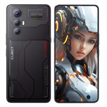 Telefon mobil Cubot MAX 5, Negru, 5G, 6.95   FHD+ 144Hz, 24GB RAM (12GB + 12GB extensibil), 256GB ROM, Android 14, MediaTek Dimensity 8200, 100MP + 32MP, NFC, OTG, 5100mAh, Dual SIM