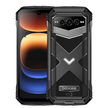 Telefon mobil Doogee V Max Plus Gray, 5G, 6.58 FHD+ 120Hz, 36GB RAM(16GB + 20GB extensibil), 512GB ROM, Camera AI 200MP + Night Vision 20MP, Dimensity 7050, Android 14, 22000mAh, NFC, OTG, Dual SIM