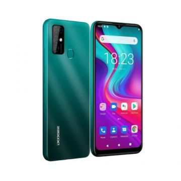 Telefon Mobil Doogee X96 Pro, Procesor Unisoc SC9863A, IPS LCD 6.52inch, 4GB RAM, 64GB Flash, Camera Quad 13 + 2 + 2 + 2 MP, Wi-Fi, 4G, Dual Sim, Android (Verde)