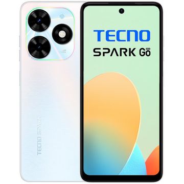 Telefon mobil Spark GO (2024) 64GB 3GB RAM Dual SIM Mystery White