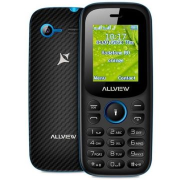 Allview Telefon mobil Allview L802, Ecran TFT 1.77, 2G, Dual SIM, Negru/Albastru