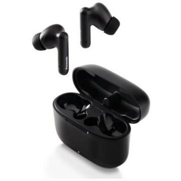 Casti Bluetooth RZ-B110WDE-K In-Ear True Wireless IPX4 Bluetooth 5.3 Autonomie 26 Ore Driver 10MM Negru