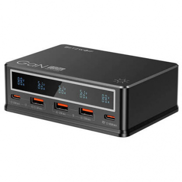 Incarcator  Desktop BW-i9 110W PD 3xUSB-A 2xUSB-C  Negru