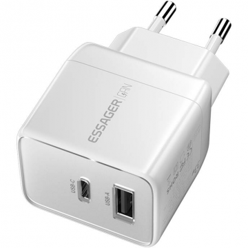 Incarcator ECT33W-LJB02-Z 33W USB A USB C Alb