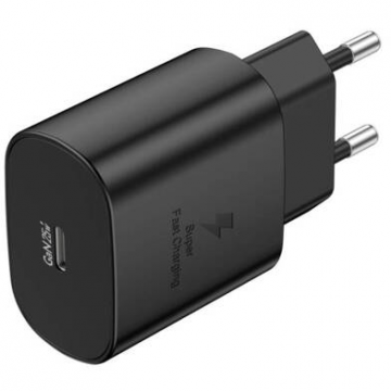 Incarcator EU51 USB-C 25W +  Cablu  USB-C - USB-C Negru