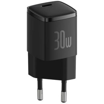 Incarcator Retea Cube Pro Quick Charge 30W 1 x USB Type-C 5V/3A Negru