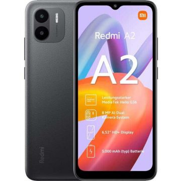 Smartphone Redmi A2 3GB RAM 64GB Dual SIM Black