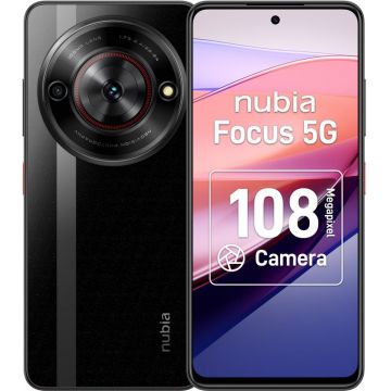 Smartphone ZTE nubia Focus 5G, 256GB, 6GB RAM, Dual SIM, Tri-Camera, Black