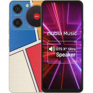 Smartphone ZTE nubia Music, 128GB, 4GB RAM, Dual SIM, 4G, Tri-Camera, Edition Collection Pop Art