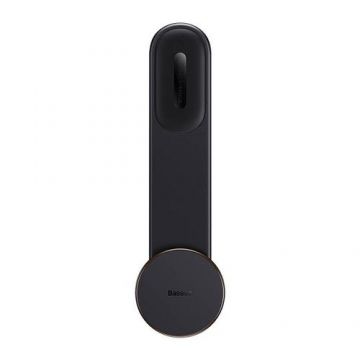 Suport auto magnetic pentru telefon, Baseus, TPR, Autoadeziv, Rotatie 360°, 212 x 60 x 15 mm, Negru