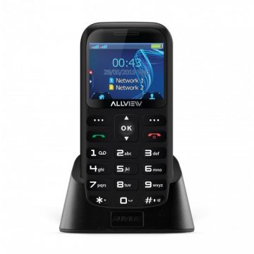 Telefon mobil D2 Senior Black