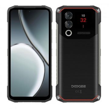 Telefon mobil Doogee Blade 10 Max, Negru, 4G, 6.56   HD+ 90Hz, 20GB RAM (8GB + 12GB extensibil), 256GB ROM, 50MP, Spreadtrum T606, Android 14, 10300mAh, Face ID, NFC, Dual SIM