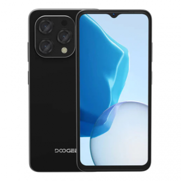 Telefon Mobil Doogee N55, Negru, 4G, 6.56 HD+ 90Hz Display, Android 14, 9GB RAM (4GB + 5GB RAM extensibil), 128GB ROM, 13MP + 8MP, 5150mAh, Dual SIM