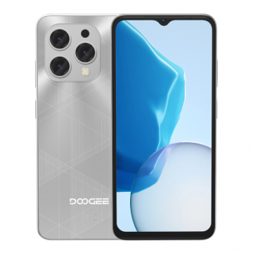 Telefon Mobil Doogee N55 Plus, Gri, 4G, 6.56   HD+ 90Hz IPS, Android 14, 20GB RAM (8GB+12GB extensibil), 128GB ROM, 13MP + 8MP camere, 5150mAh, Dual SIM