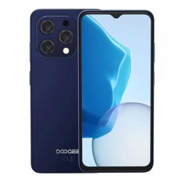 Telefon Mobil Doogee N55 Pro, Albastru, 4G, 6.56   HD+ 90Hz IPS, Android 14, 16GB RAM (6GB + 10GB extensibili), 256GB ROM, 13MP + 8MP, 5150mAh, Dual SIM