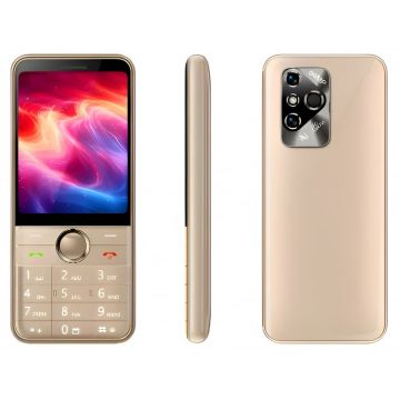 Telefon Mobil iSEN F95, Auriu, 4G, Dual SIM, 2.8 TFT, 48MB RAM + T-Flash 32GB, Camera 0.08 MP, 1000 mAh