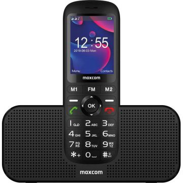 Telefon mobil Maxcom MM740 Dual SIM Black + Stand incarcare