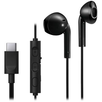 Casti Telefon HA-FR17UC In-Ear USB Type-C Negru