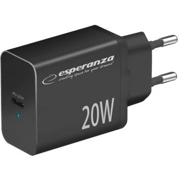 Incarcator EZC104K   20W   	DC/AC USB C Negru