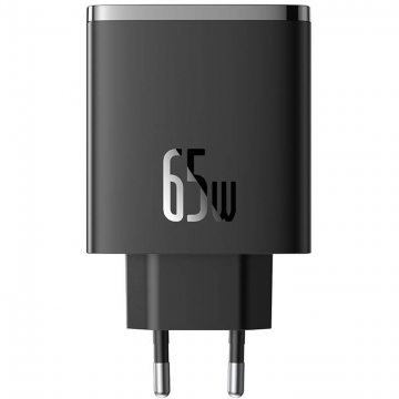 Incarcator OS-Cube Pro 2xUSB-C + USB  65W  Negru