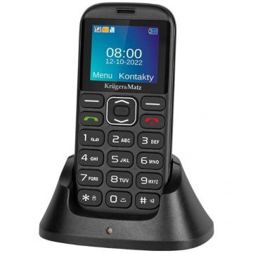 Kruger&Matz Telefon Seniori Kruger&Matz KM0921, Dual Sim, Negru