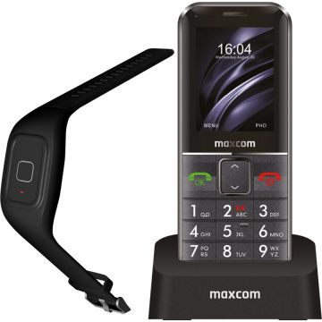 Maxcom Telefon mobil Maxcom MM735 Single SIM (cu tracker GPS)+ bratara SOS IP67, Negru