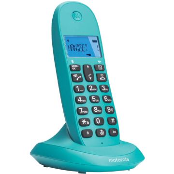 Telefon fix fara fir Motorola DECT C1001, Turquoise