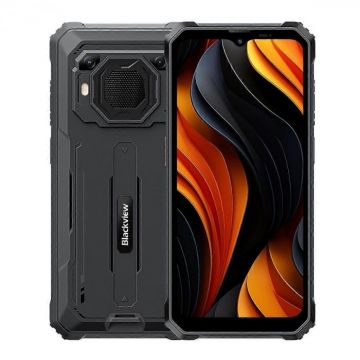 Telefon mobil Blackview BV6200 Plus Negru, 4G, 6.56 HD+IPS, Boxa 3W, 24GB RAM (8GB + 16GB extensibili), 256GB ROM, Android 14, Unisoc T606, NFC, 11000mAh, 18W, Dual SIM