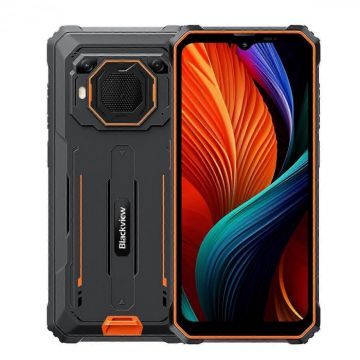 Telefon mobil Blackview BV6200 Plus Portocaliu, 4G, 6.56 HD+IPS, Boxa 3W, 24GB RAM (8GB + 16GB extensibili), 256GB ROM, Android 14, Unisoc T606, NFC, 11000mAh, 18W, Dual SIM