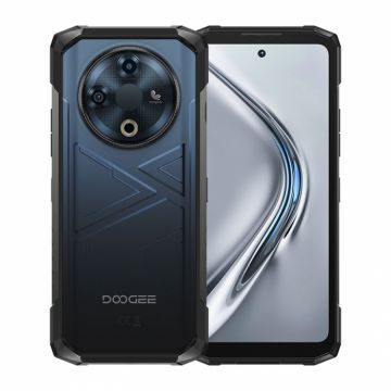 Telefon mobil Doogee Fire 6 , Albastru, 4G, Ecran 6.56 HD+, Camera Termica si Ai, 16GB RAM (6GB + 10GB extensibili), 256GB ROM, 50MP, Android 14, Unisoc T606, 10400mAh, Dual SIM