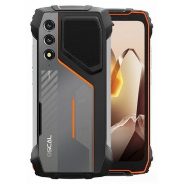 Telefon mobil OSCAL PILOT 1, Portocaliu, 4G, 6.67   HD+, 18GB RAM (6GB + 12GB extensibili), 256GB ROM, Android 14, MediaTek Helio G81, 15000mAh, IP68 IP69K, Dual SIM