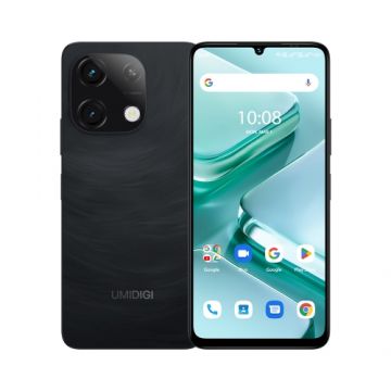 Telefon mobil UMIDIGI G9T, Negru, 4G, 6.75 90Hz, 8GB RAM (4GB + 4GB extensibili), 128GB ROM, Android 14, 13MP Ultra-Clear AI Camera, 5000mAh, Dual SIM