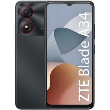 Telefon mobil ZTE Blade A34 4GB RAM, 64Gb, Dual-SIM, 4G, Grey