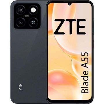 Telefon mobil ZTE Blade A55, 4GB RAM, 64GB, Dual-Sim, 4G, Starry Black