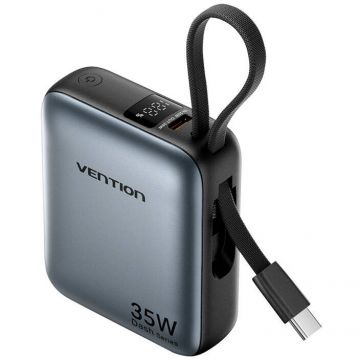 Vention Powerbank, Vention FHEH0, 10000mAh 30W, gri