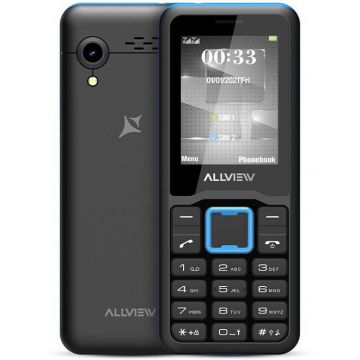 Allview Telefon mobil Allview M30 Stark, Dual SIM, 32MB RAM, 32MB, 2G, 2,4 inch, microSD, bluetooth, radio, lanterna, 1,3 MP, Negru