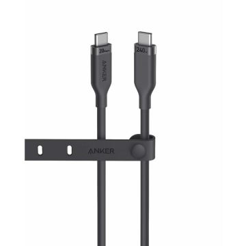 Anker Cablu Anker USB 4 Gen 2, 20 Gbps, 4K HD Display, 240W, USB-C la USB-C, 0.91 m, Negru