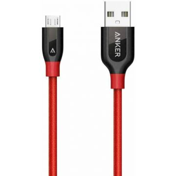 Anker Cablu Micro USB Anker Premium PowerLine+ Nylon 0,91 Metri Rosu