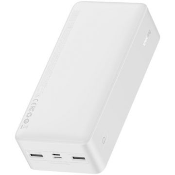 BASEUS Acumulator Extern Baseus Bipow, 30000 mAh, 15 W, Alb