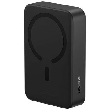 BASEUS Acumulator extern Baseus Magnetic Mini Wireless, 20000mAh, Incarcare rapida, 20W, cablu USB-C inclus, Negru