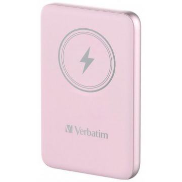 Baterie Externa Charge `n` Go 15W 10000mAh Wireless Magnetic Roz