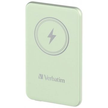 Baterie Externa Charge `n` Go 15W 5000mAh Wireless Magnetic Verde