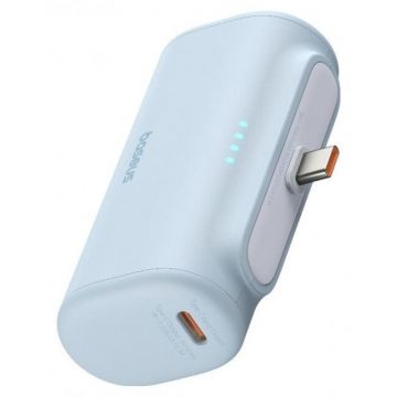 Baterie Externa Compact 5000mAh 20W USB-C Albastru