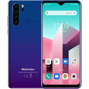 Blackview Telefon mobil Blackview A80 Plus, 64 GB, 4G, Gradient Blue